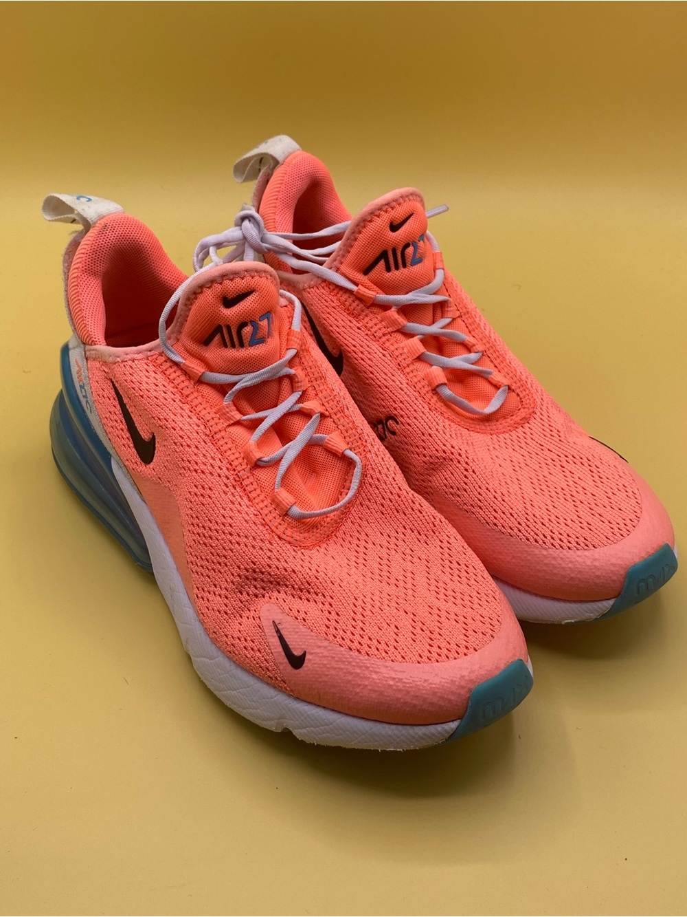 Nike Women's Air Max 270 sneakers in the "Lava Glow"